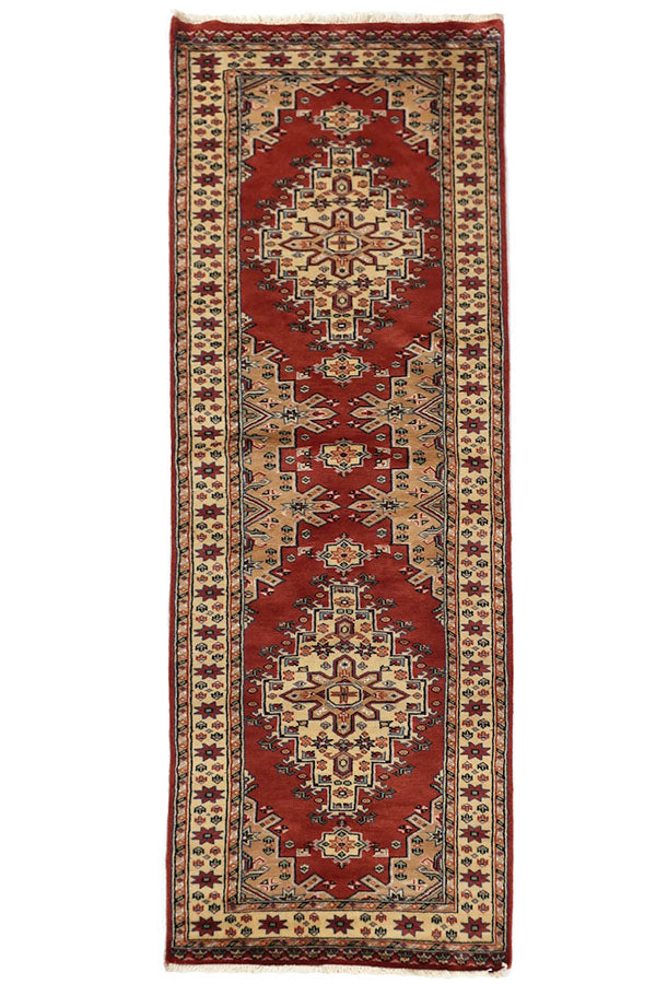 パキスタン絨毯 約76cm x 242cm｜SATHI RUGS