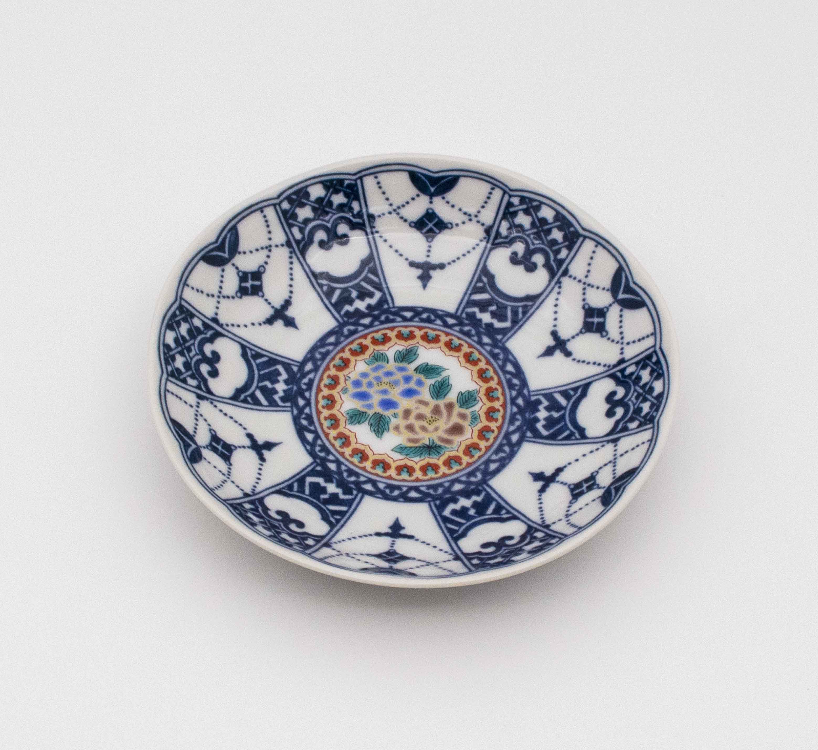 4号皿 染付瓔珞紋時代画風 庄三 SH-01-S – SEIKOU ONLINE