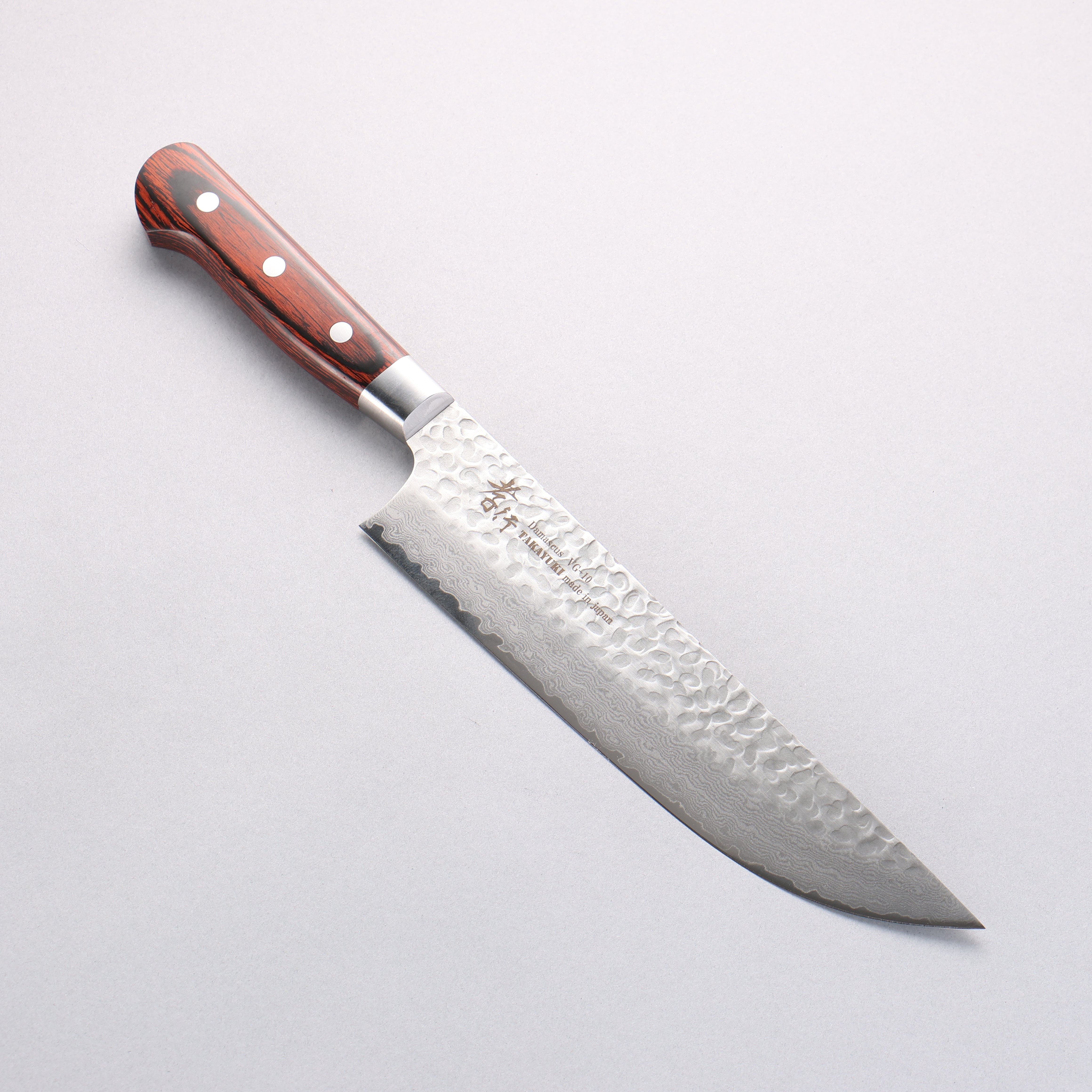 堺 孝行 VG10 33層 ダマスカス ブッチャーナイフ 210mm マホガニー柄