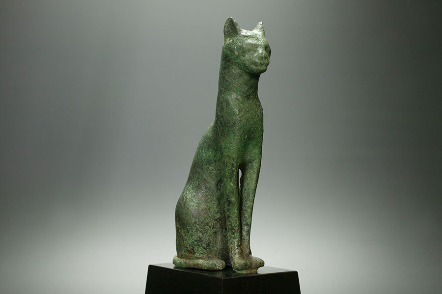 古代エジプト 第26王朝 青銅製 猫 古代美術: SEMBA ART