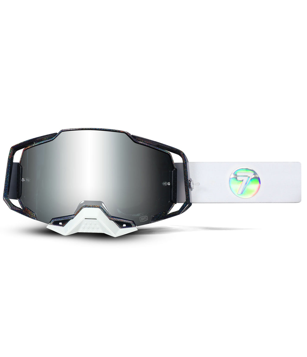 ARMEGA HOLOWAVE GOGGLE BLACK/WHITE OSFM – Seven MX