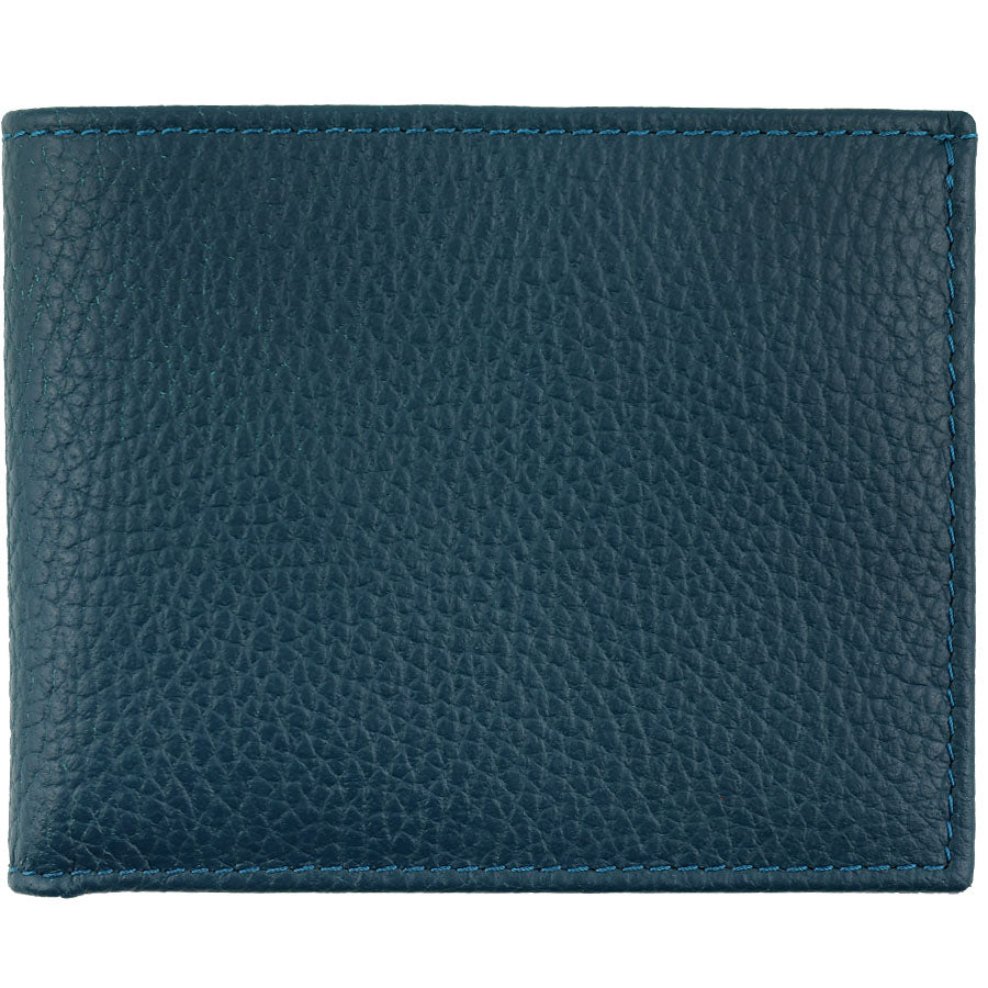 Calfskin Leather Wallet - Petrol | Shibumi Firenze