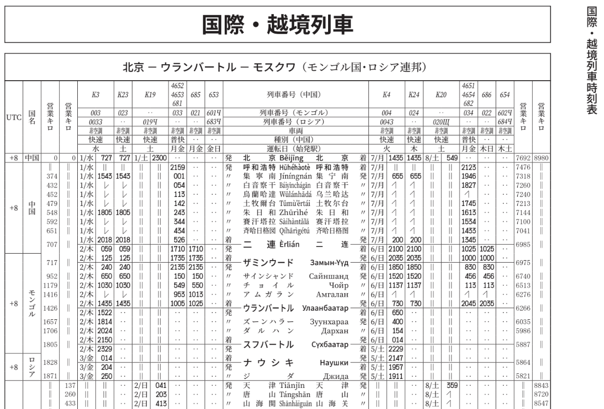 中国鉄道時刻表 2023秋冬 vol.12 - 中国鉄道時刻研究会 Study Group of