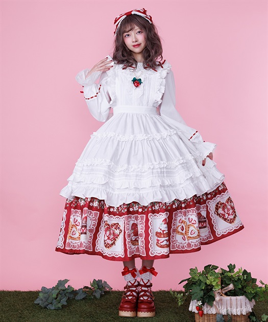 コットンフリルエプロン | Chalmiere | axes femme onlineshop