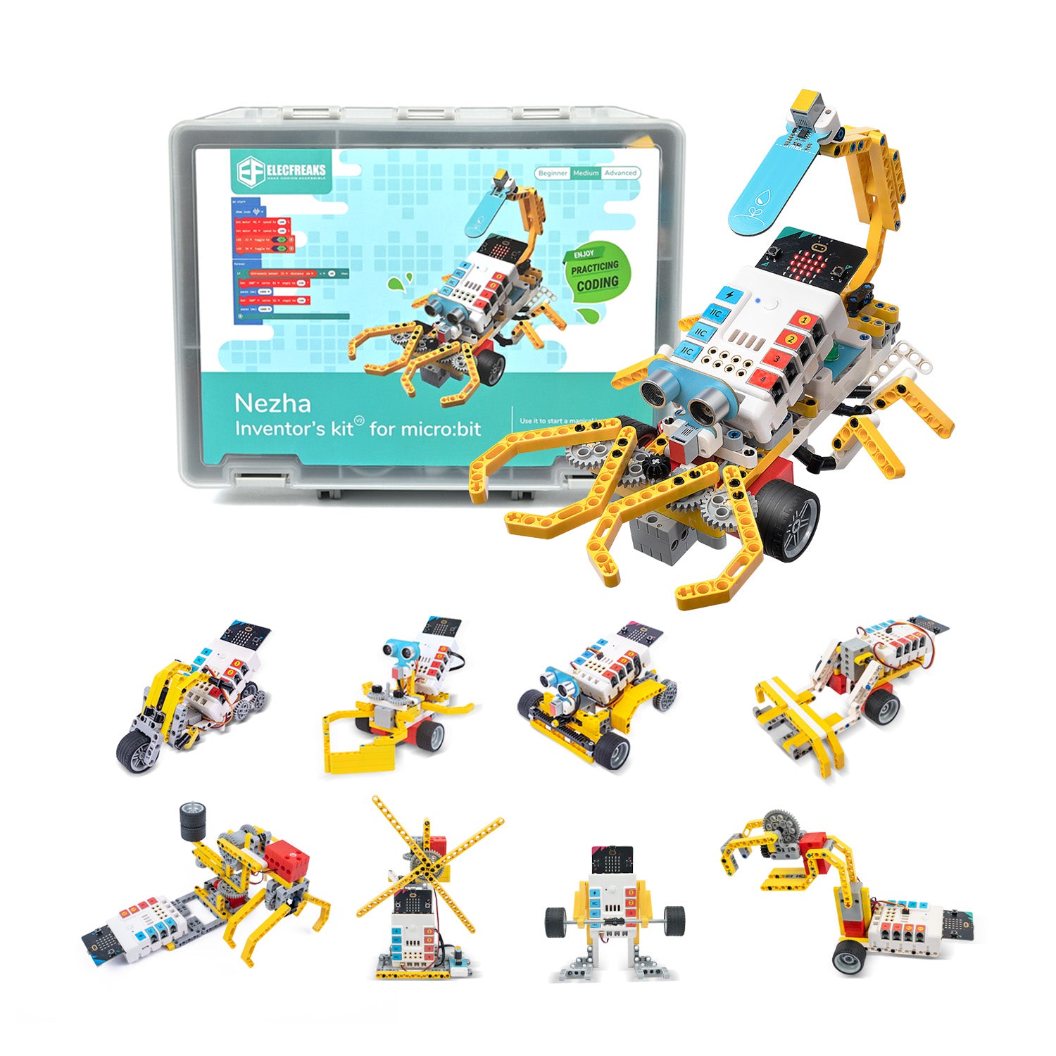 ELECFREAKS Nezha Inventor's Kit V2 For micro:bit, Coding Robotics Kit