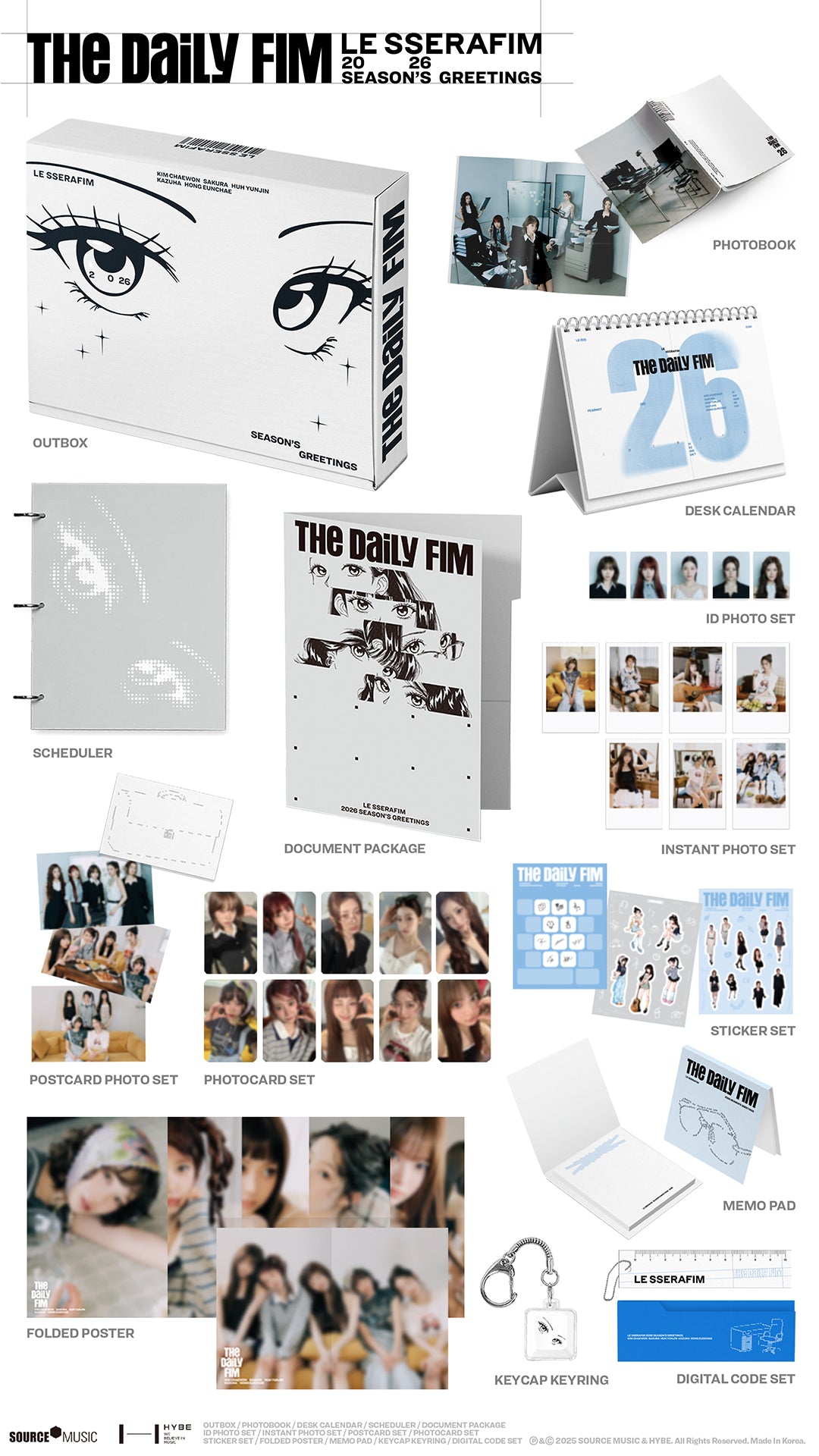 LE SSERAFIM - 2026 SEASON'S GREETINGS – Kpop Nara