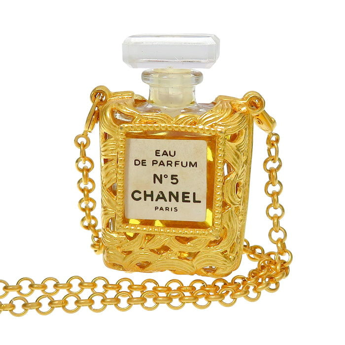 CHANEL/シャネル】 No5 香水ボトル ネックレス GP 60g 82cm レディース