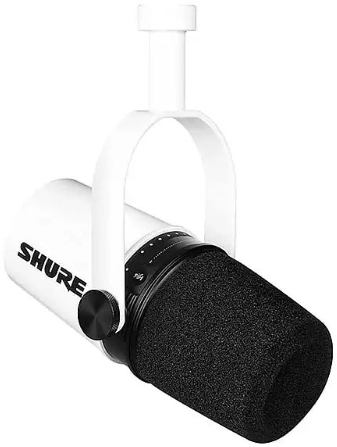 Shure MV7-W USB XLR Podcast Microphone - Limited Edition - White