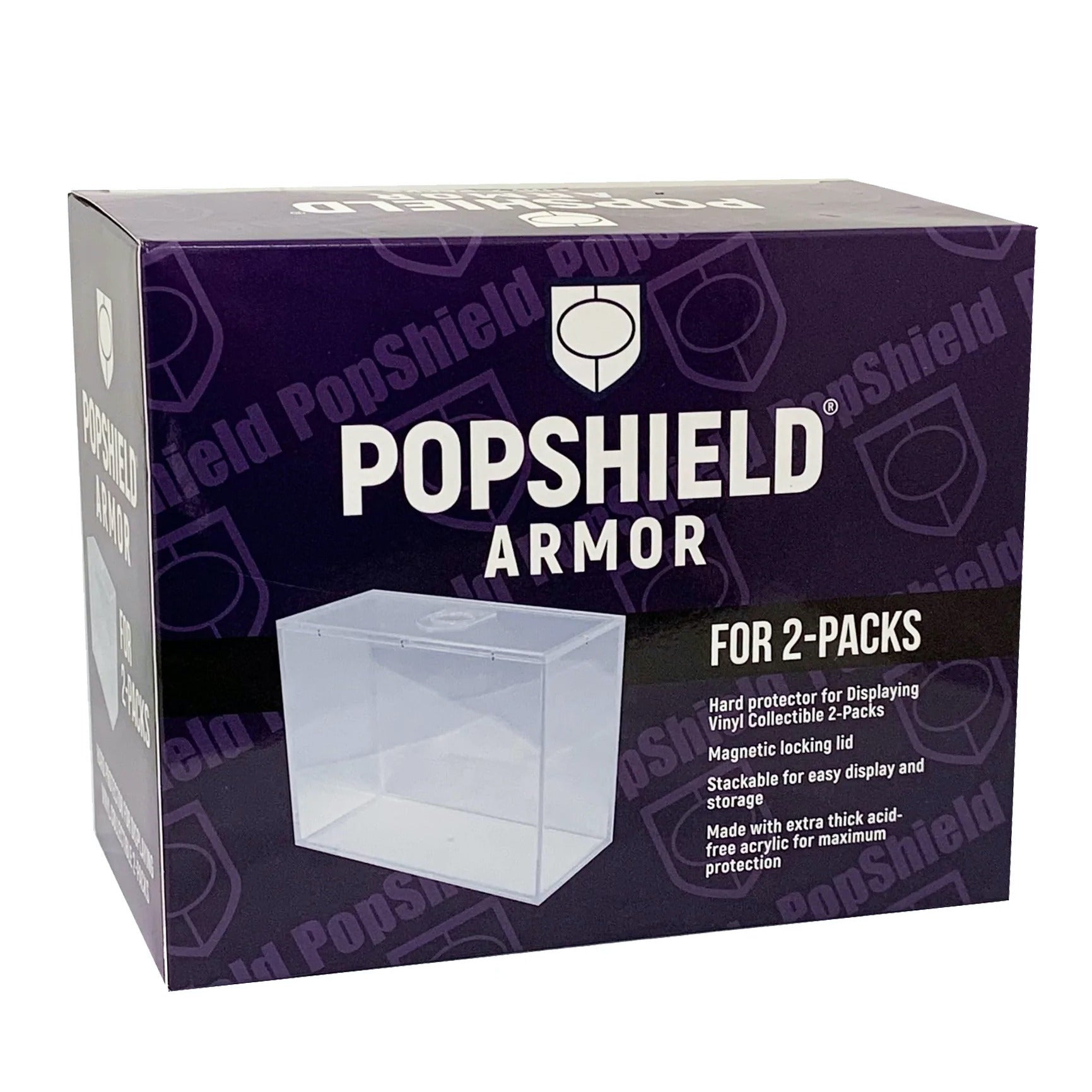 PopShield Armor for 2-Packs (1 Count) - Hard Protector, Stacks