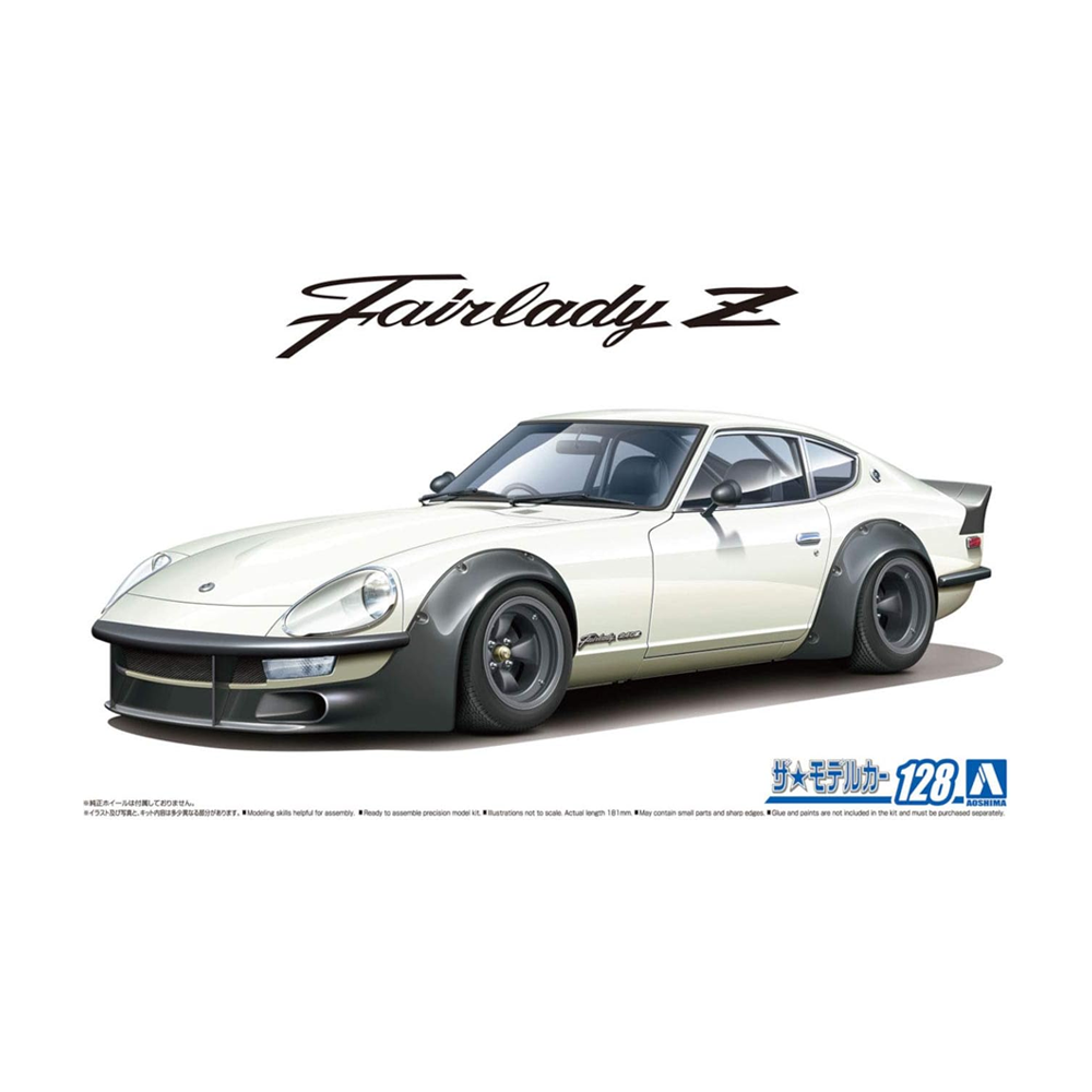Aoshima: 1/24 NISSAN S30 Fairlady Z AERO CUSTOM Ver. 2 '75 Scale Model