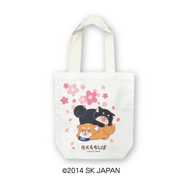 忠犬もちしば トートバッグ（桜） – きゃらマルシェ