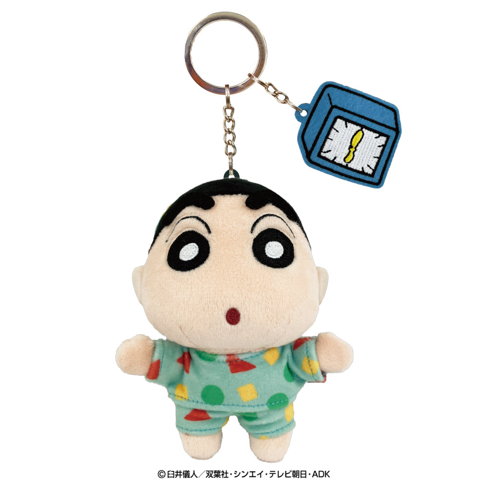 クレヨンしんちゃん 刺繍チャーム付きぬいぐるみキーリング