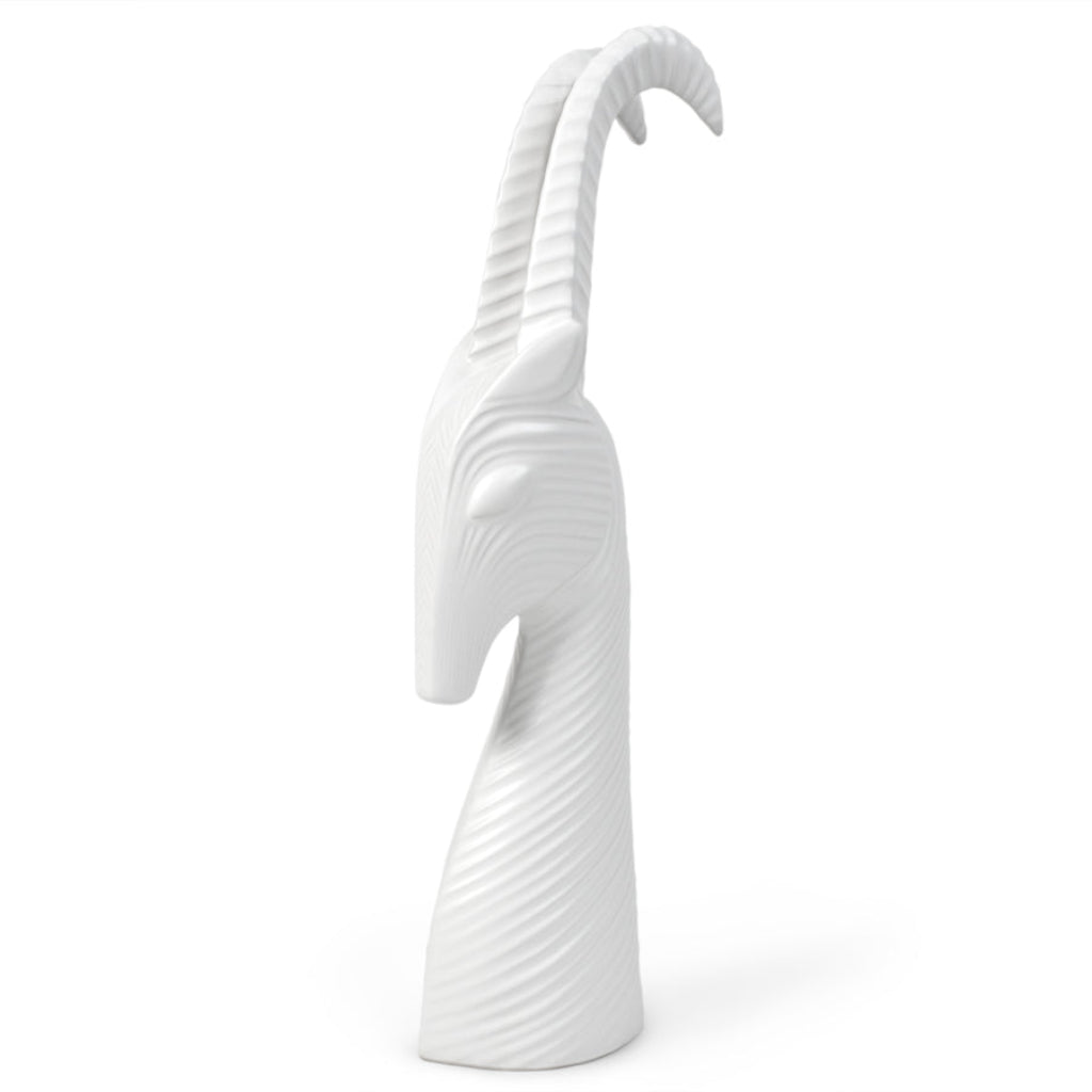 Menagerie Gazelle White Sculpture by Jonathan Adler | Spacio