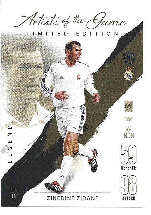 AG3 - ZINIDINE ZIDANE - REAL MADRID - ARTISTS OF THE GAME