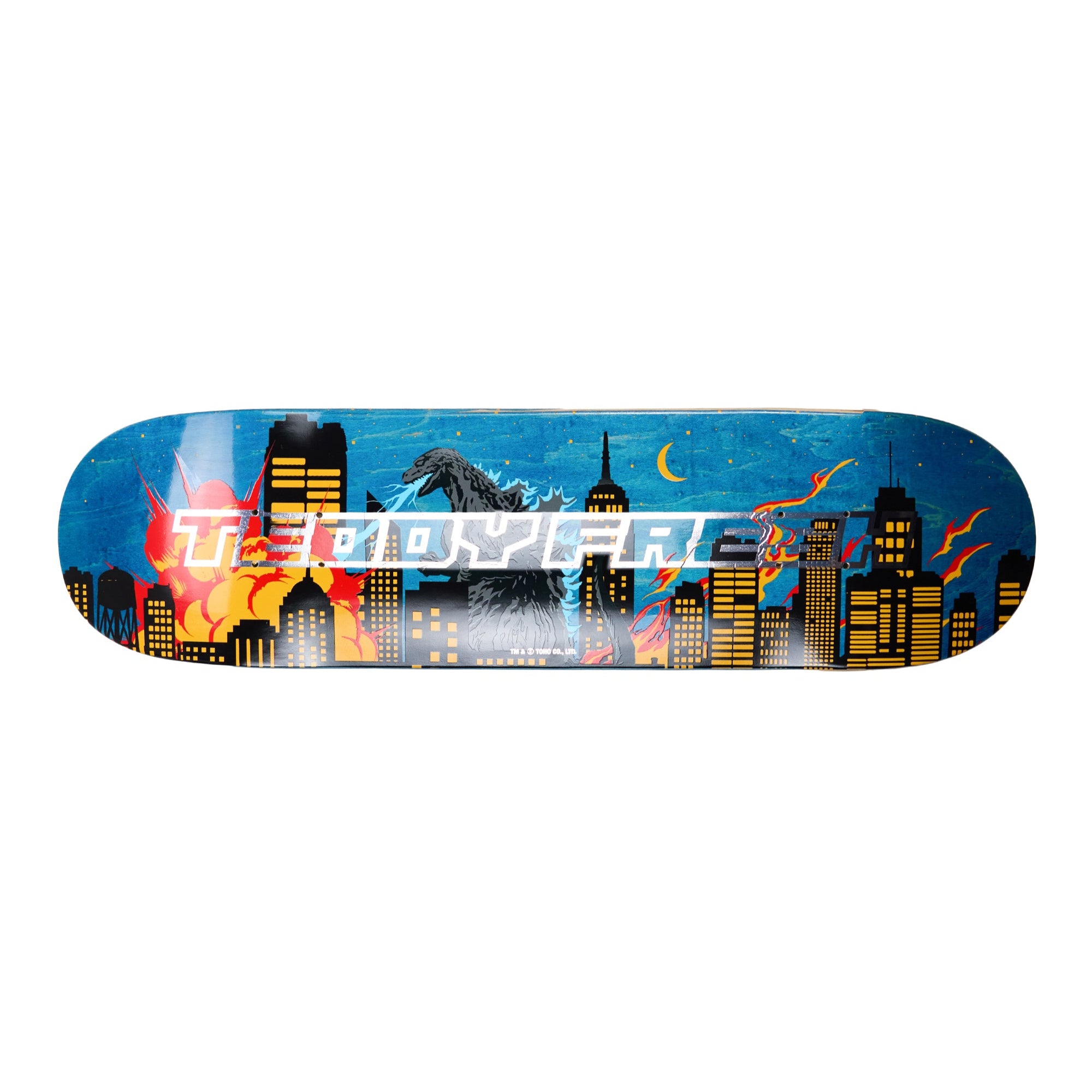 TF x Godzilla Cityscape Skate Deck - Teddy Fresh