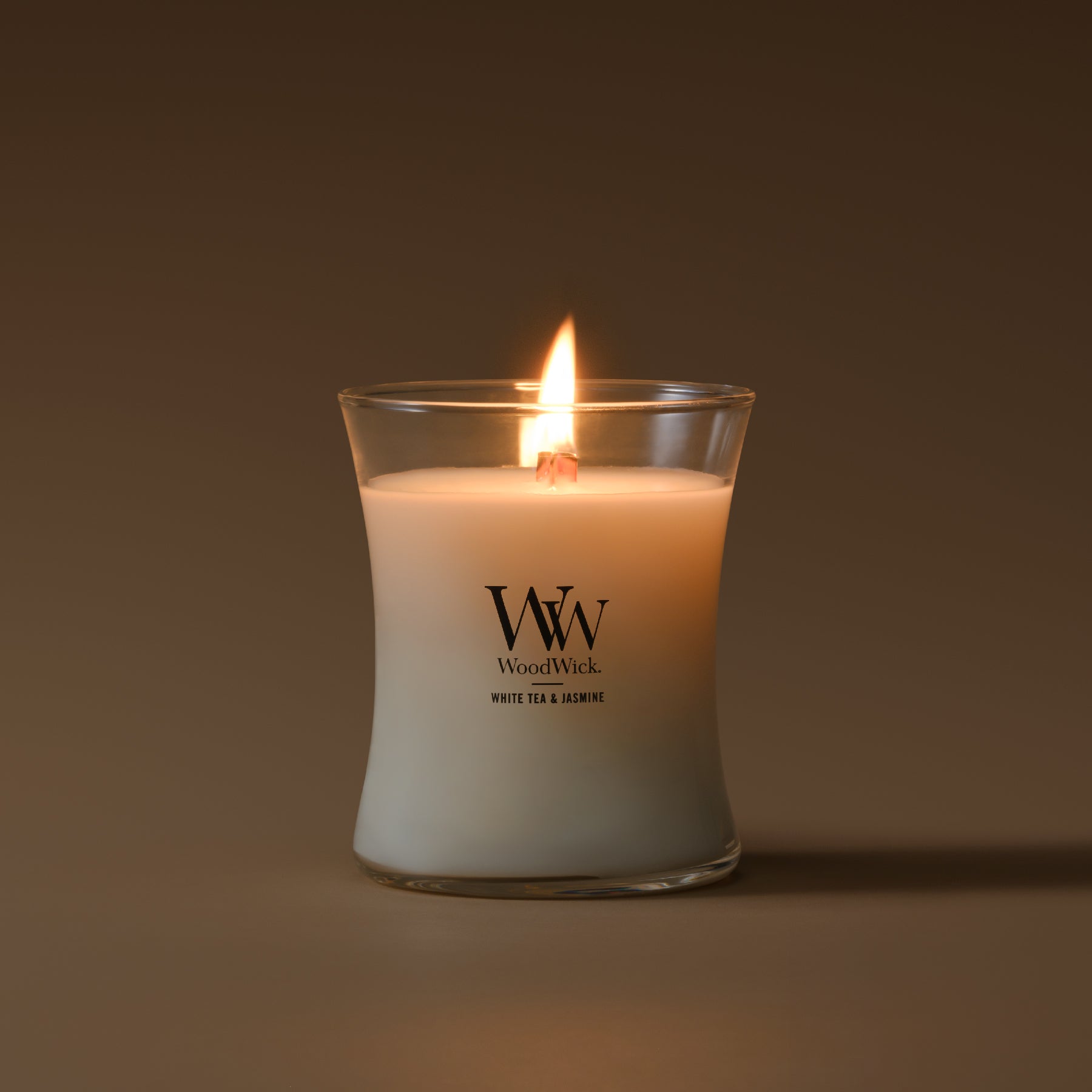 正規輸入品】Wood Wick ジャーキャンドル ホワイトティー&ジャスミン M
