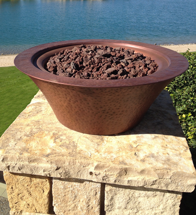 The Outdoor Plus Cazo Copper Fire Bowl