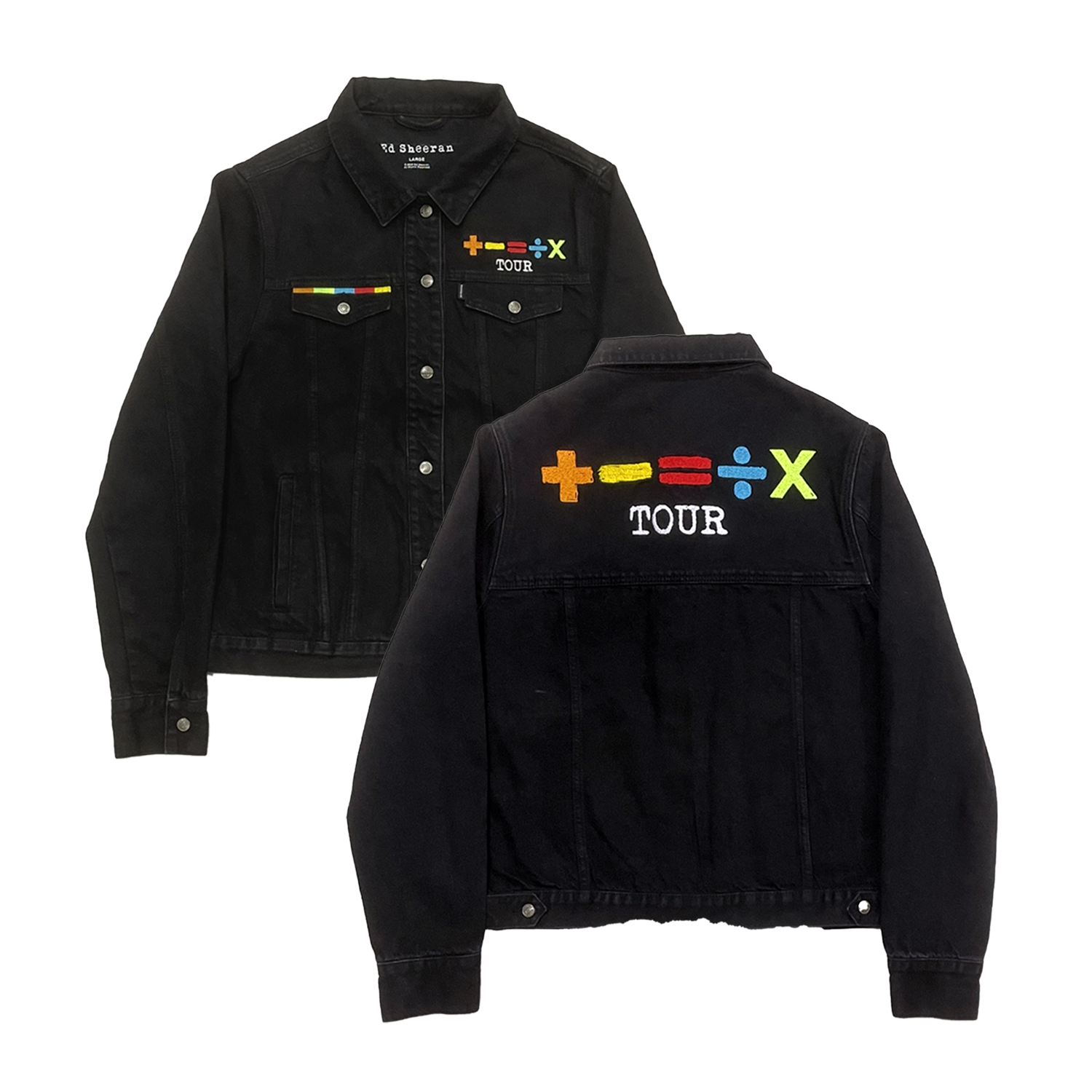 Ed Sheeran - +-=÷×' Tour Denim Jacket – Warner Music Ireland