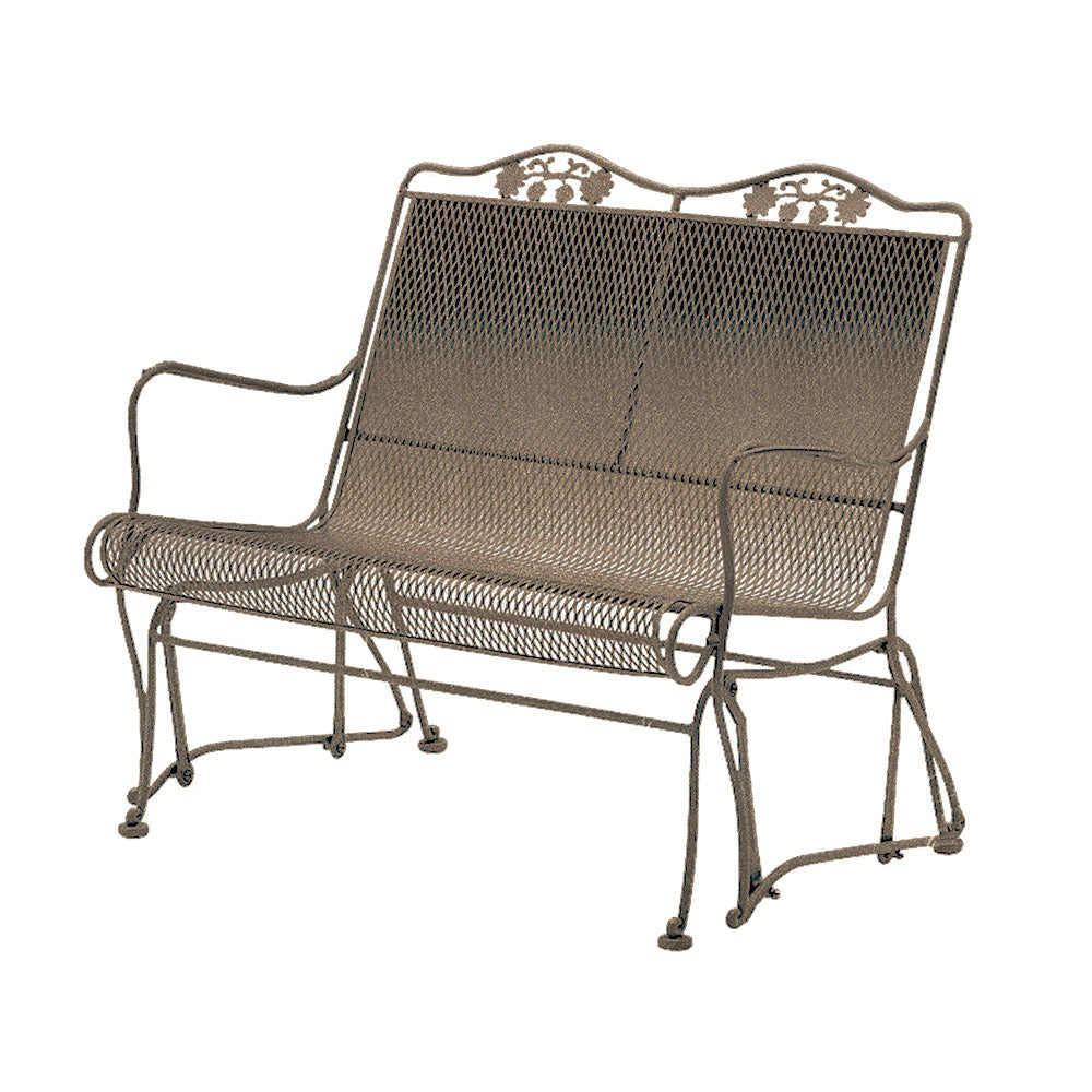 Briarwood Hi-Back Double Glider by Woodard | Wrought Iron Gliders