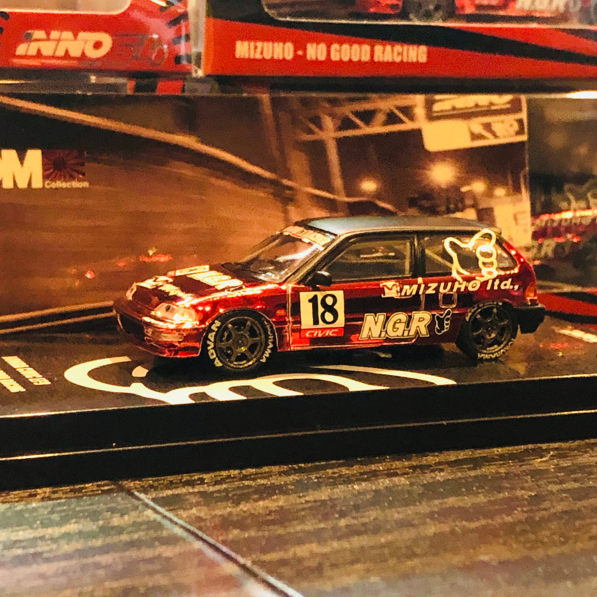 INNO64 JDM Collection 1/64 Honda Civic EF9 Mizuho - No Good Racing