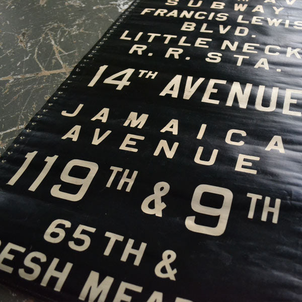 Queens NYC Bus Destination Roll Sign バスロール ロールサイン