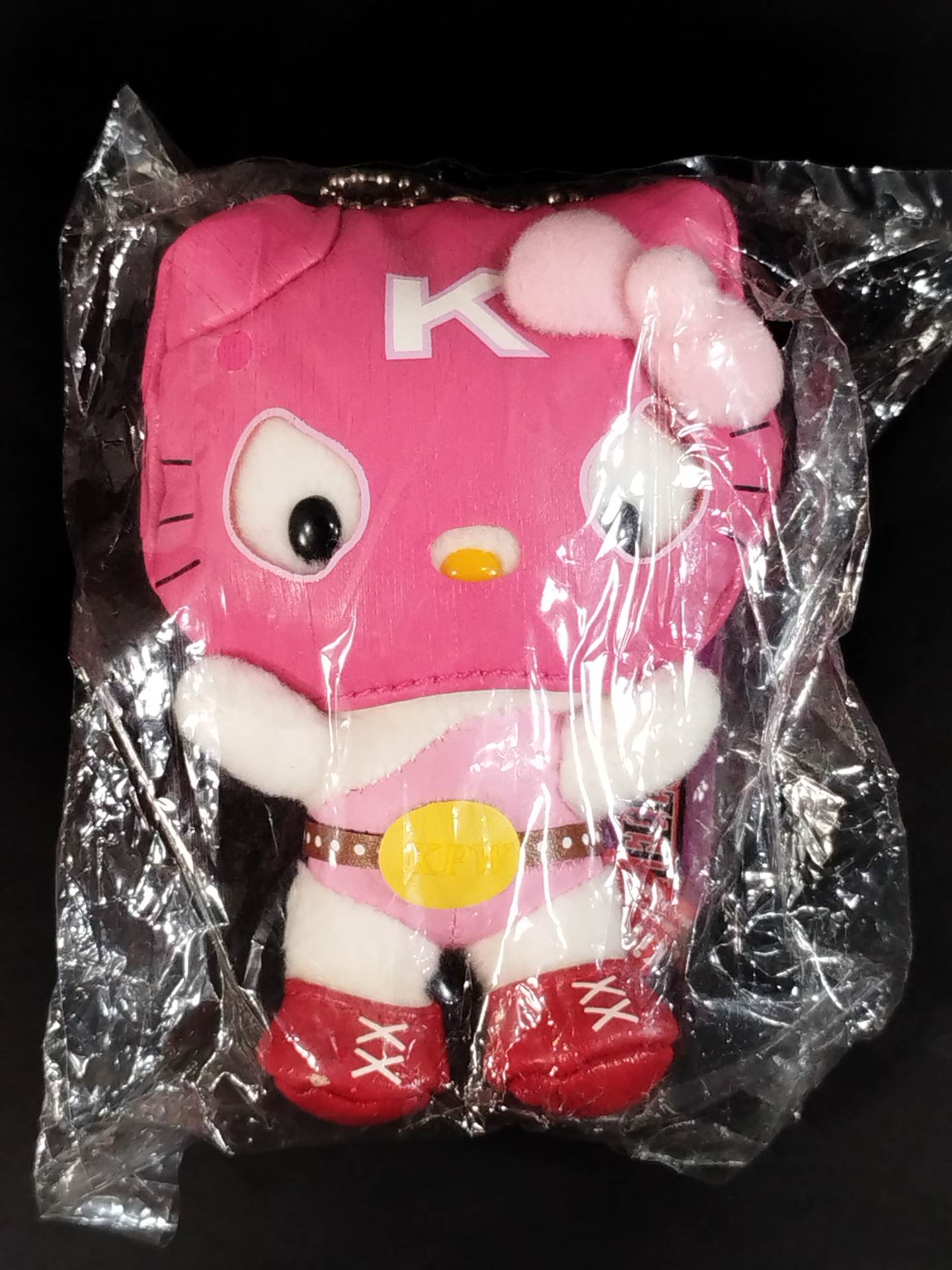☆全日本プロレス×ハローキティ☆ 覆面ぬいぐるみマスコット