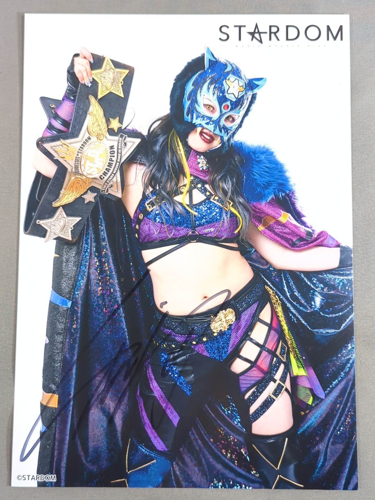 スターライト・キッド 直筆サイン入り スターダムポートレート(F-3