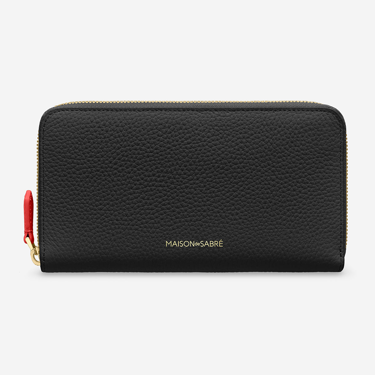 The Long Zip Wallet - Pomegranate Caviar – MAISON de SABRÉ
