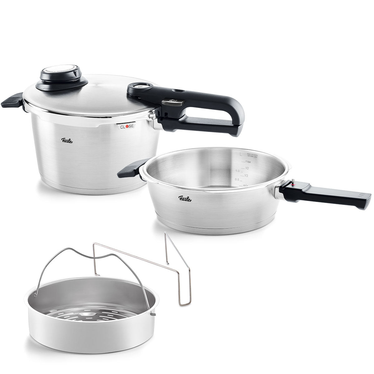 Vitavit® Premium Pressure Cooker and Pressure Skillet Set, 2.6