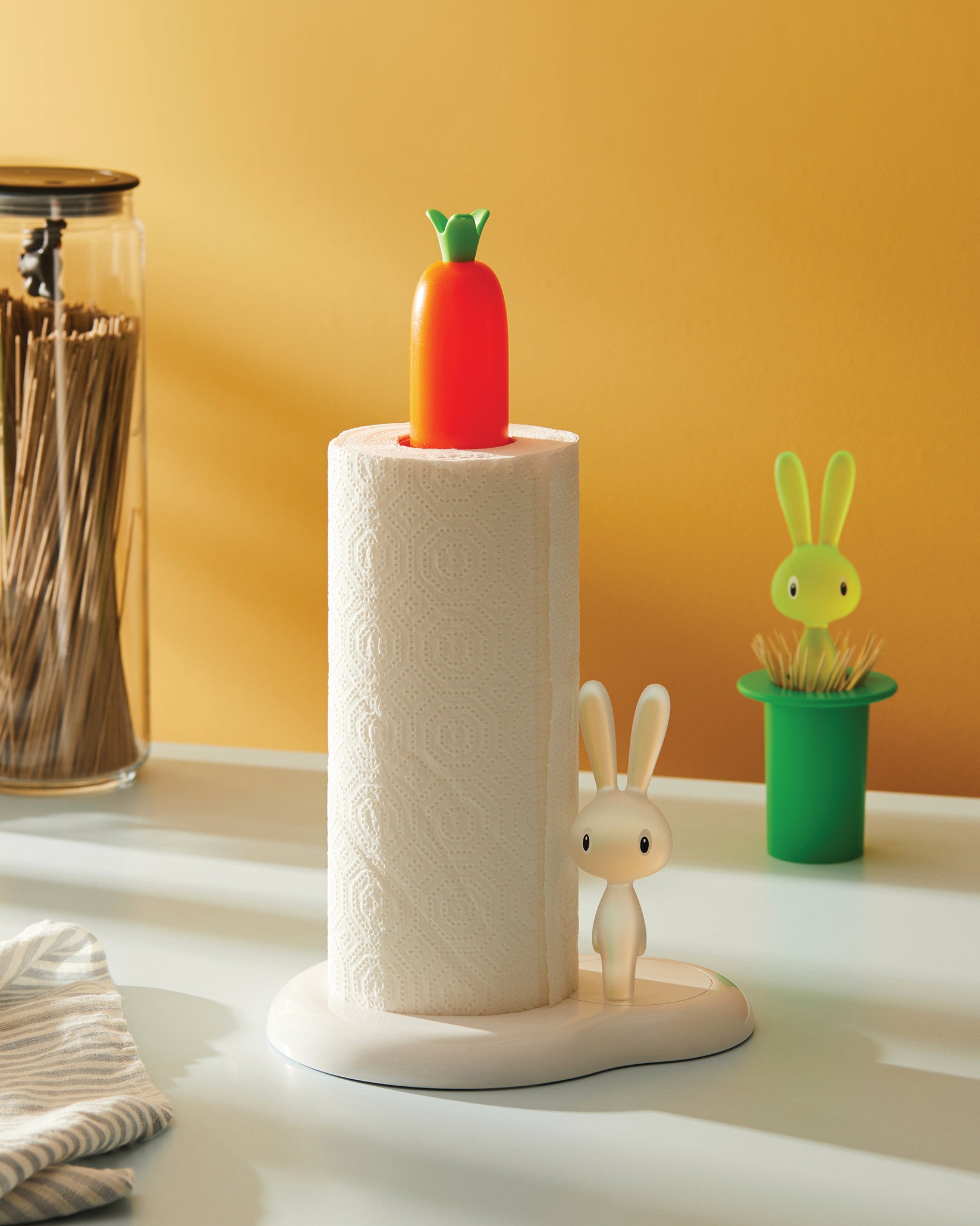 Bunny & Carrot Kitchen Roll Holder | Alessi