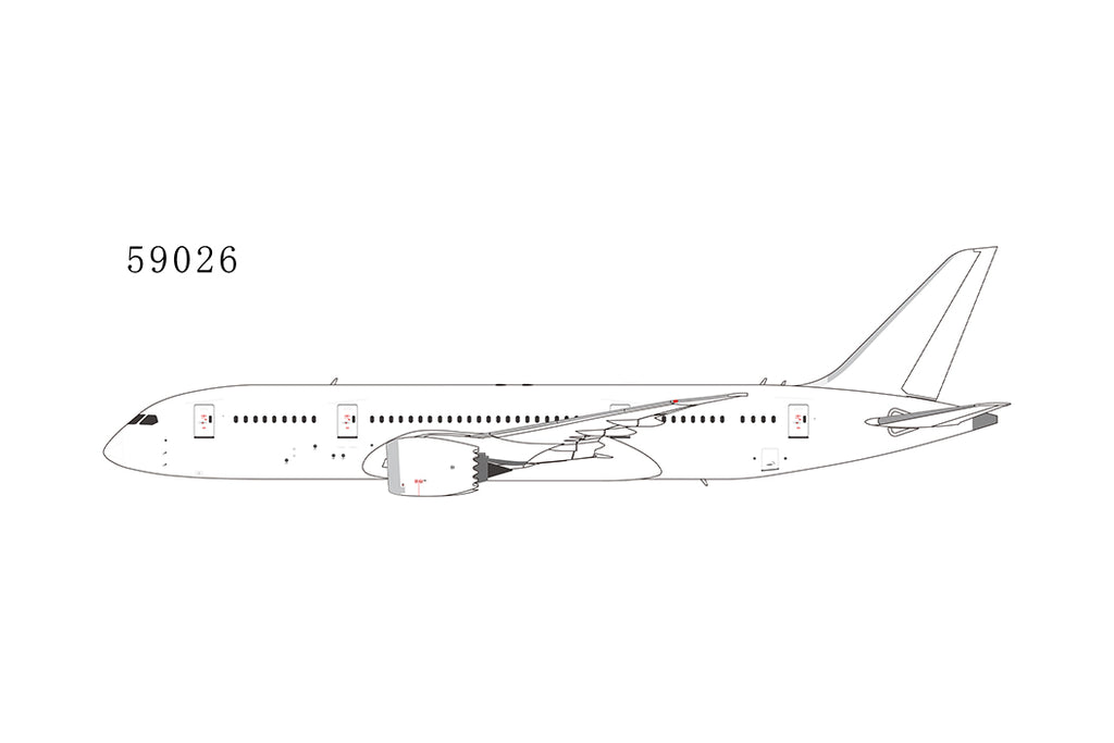 Blank/White Boeing 787-8 GE Engines NG Model 59026 Scale 1:400