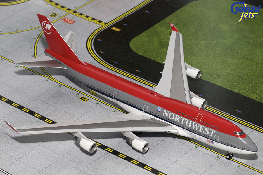 Northwest Airlines Boeing 747-400 N675NW GeminiJets G2NWA607 Scale
