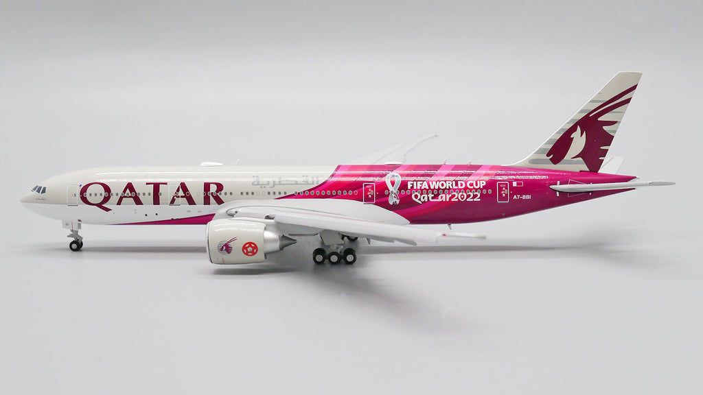 Qatar Airways Boeing 777-200LR Flaps Down A7-BBI FIFA World Cup