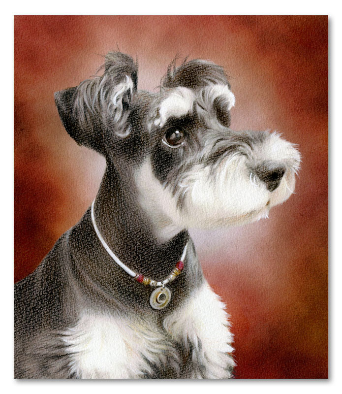 犬・いぬの絵】ペット肖像画「ペットの絵」ギャラリー作品 No33