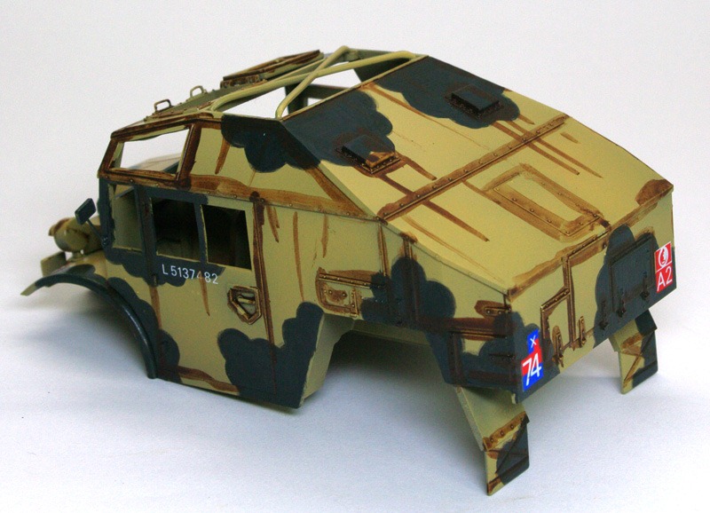プラモ日記 » クォード・ガントラクターCMP FAT-2 その7 スミ入れ