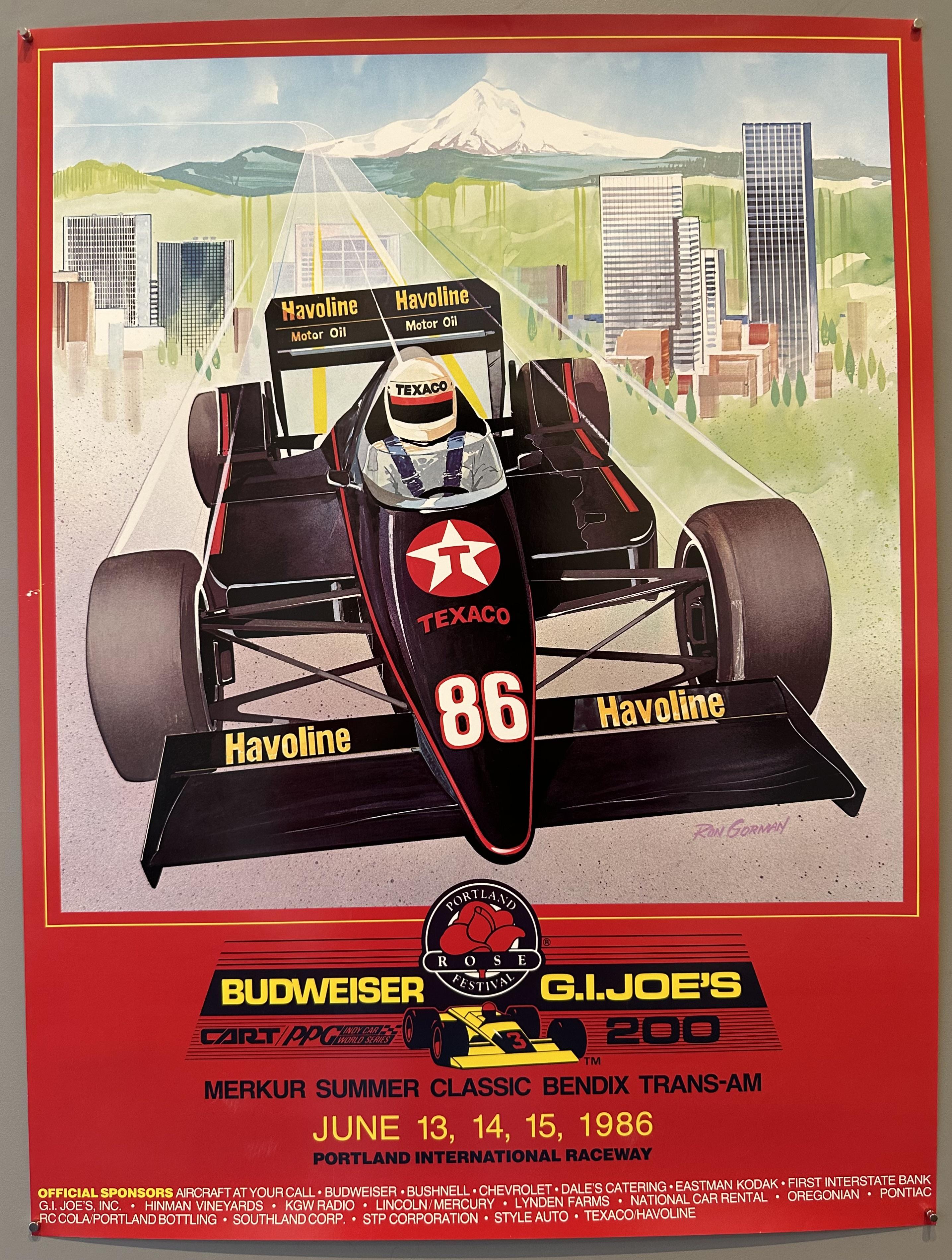 1986 Budweiser G.I. Joe's 200 Poster – Poster Museum