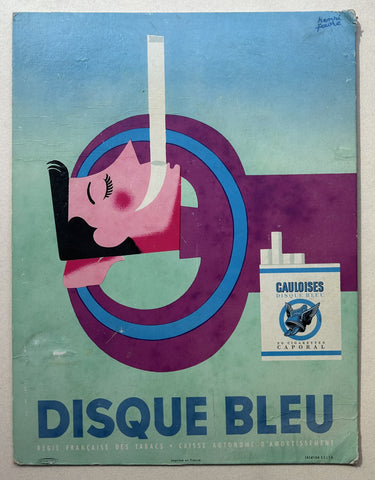 Gauloises Disque Bleu cigarettes – Poster Museum