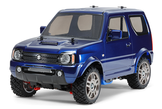 タミヤ スズキ ジムニー（JB23）塗装済み メタリックブルーボディ（MF