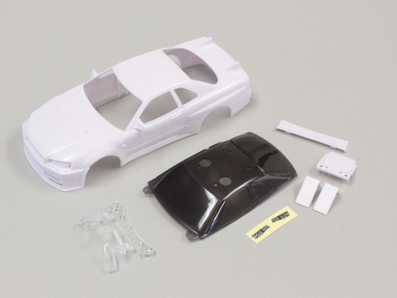 KYOSHO 日産 スカイラインGT-R R34 ホワイトボディセット(未塗装)