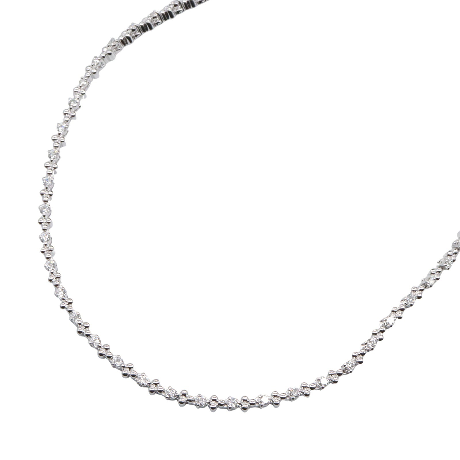 ダイヤネックレス ネックレス K18WG（ホワイトゴールド） ダイヤモンド