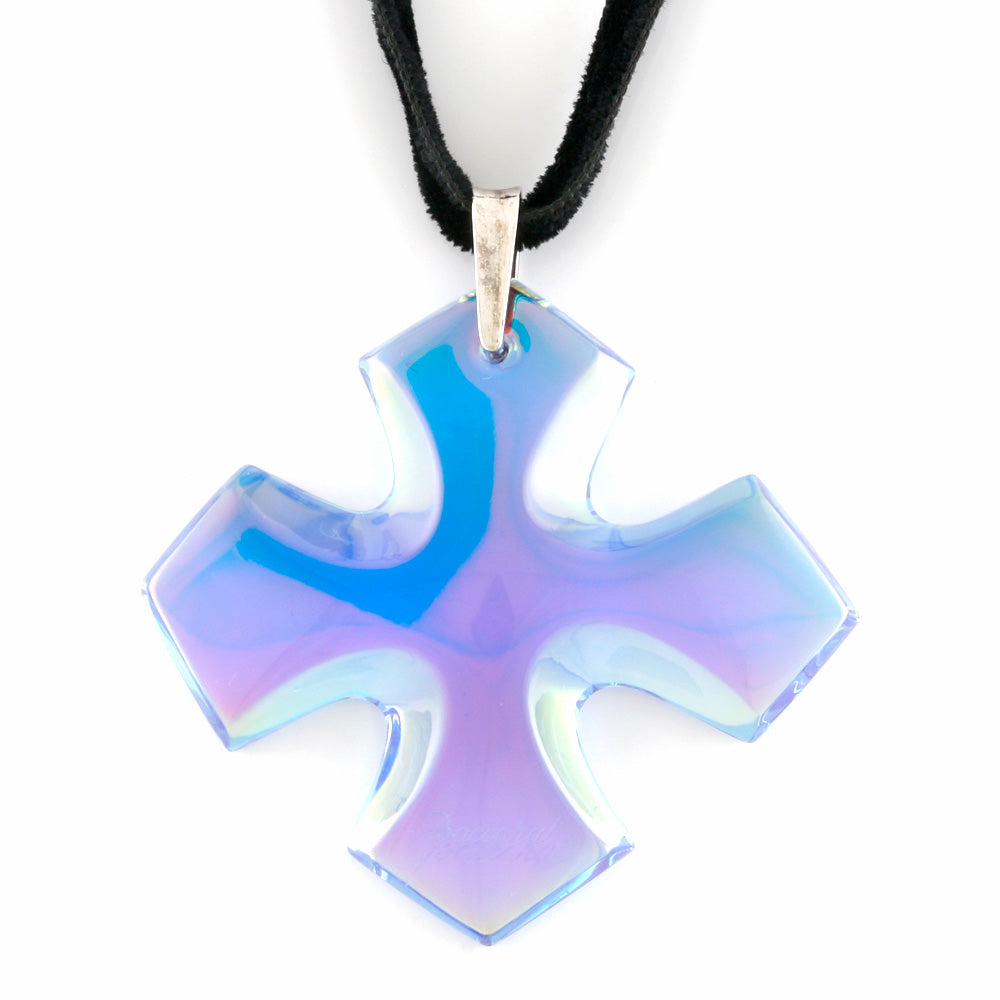 Used] Baccarat SV925 Necklace Cross Crucifix Choker Pendant