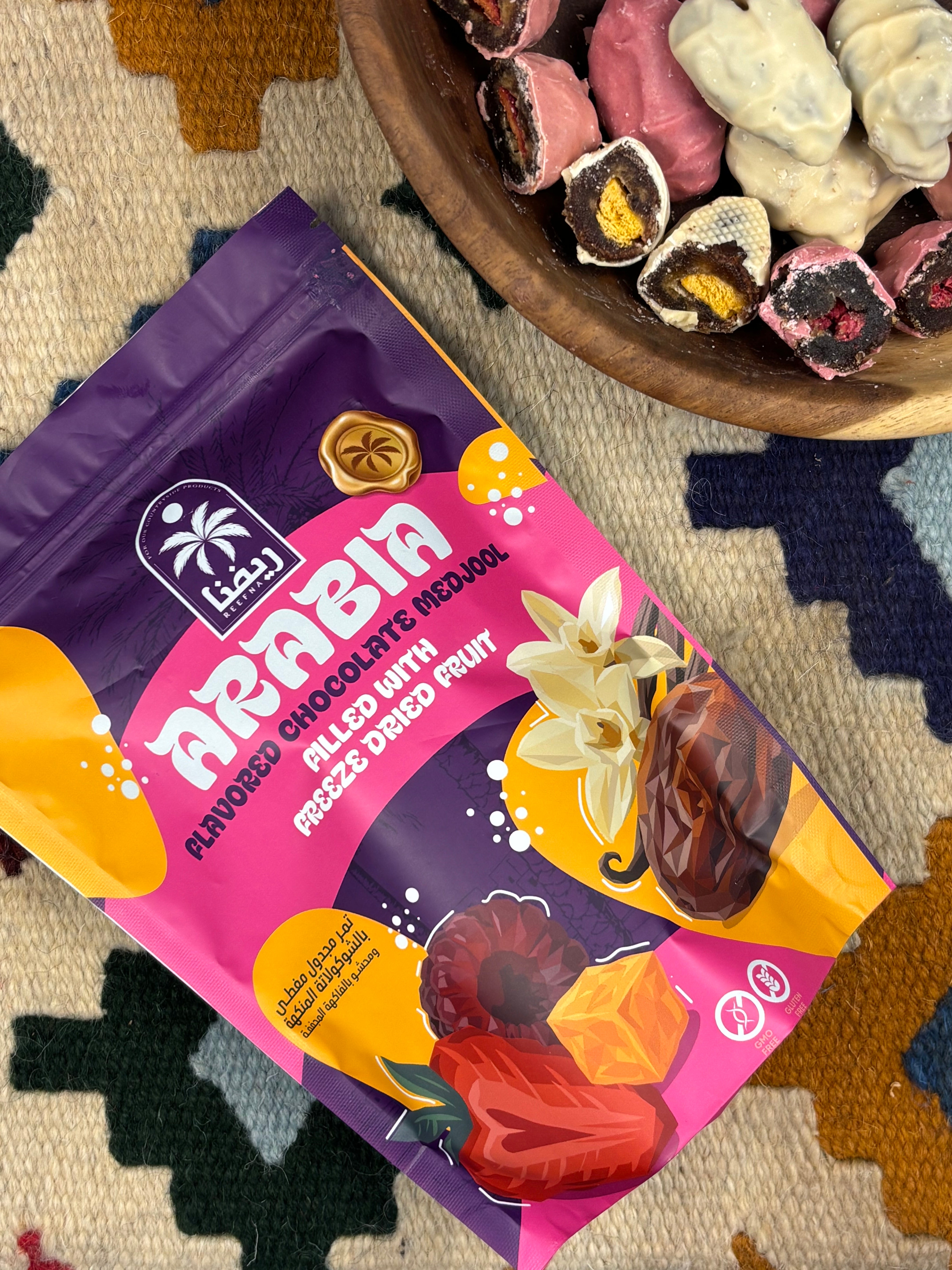 Arabia Flavored Chocolate Filled with FD Fruit – Reefna food