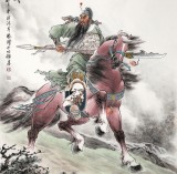 国画关公像关羽像《千秋忠义》 - 关公/寿星- 99字画网