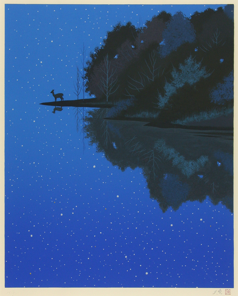 千住 博 「星のふる夜に」 Hiroshi Senju - 創業36年 美術品販売