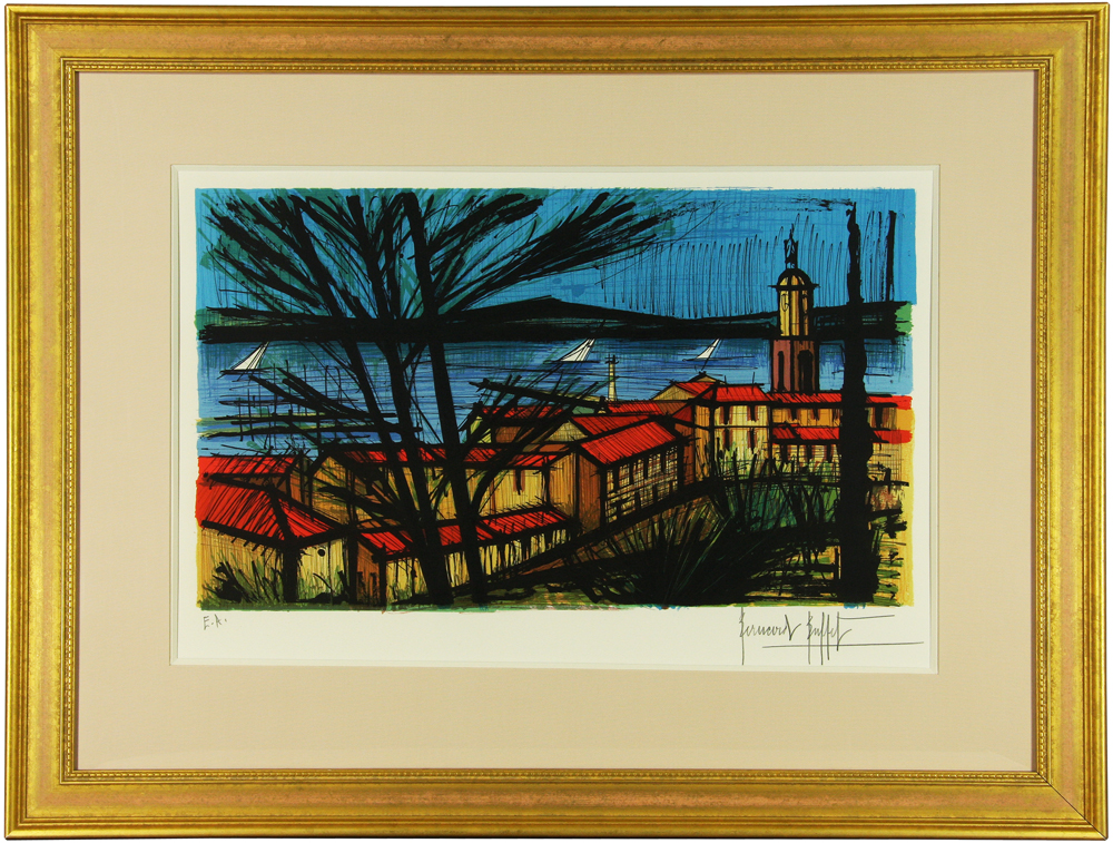ベルナール・ビュッフェ 「サントロペのパノラマ」 Bernard Buffet