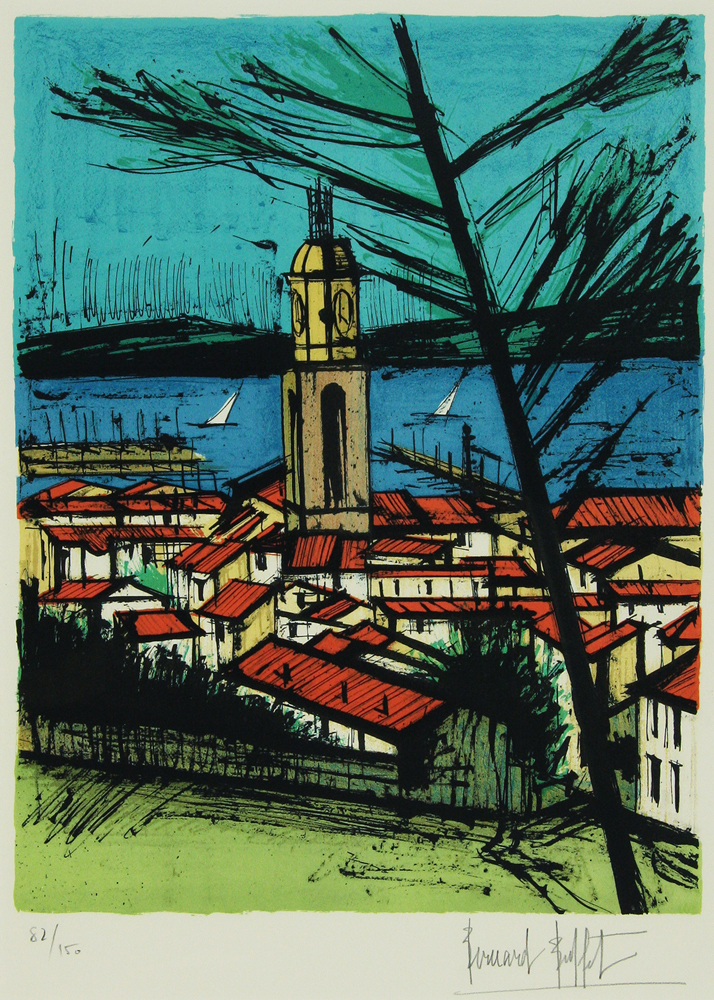 ベルナール・ビュッフェ 「サントロペ」 Bernard Buffet - 創業36年
