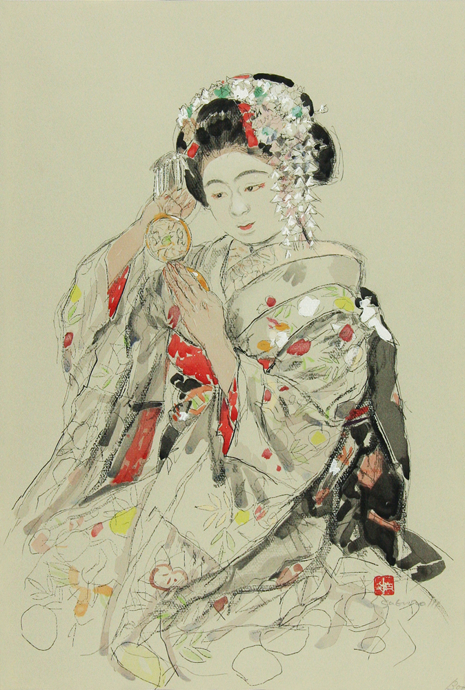 宮本 三郎 「舞妓」 Saburo Miyamoto - 創業36年 美術品販売 Gallery