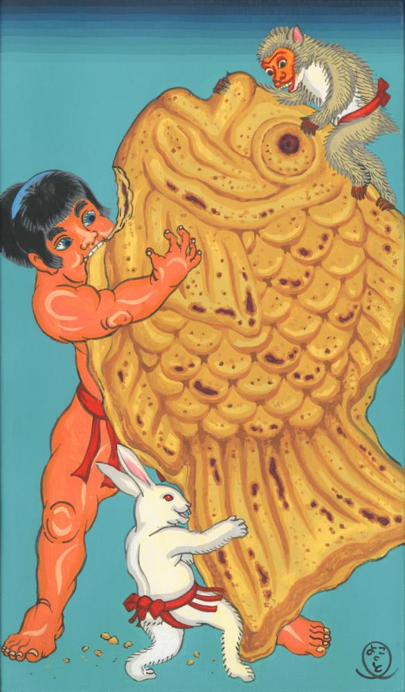 坂たい焼き怪童丸Taiyaki and Kintaro|鈴木ひょっとこSuzuki Hyottoko