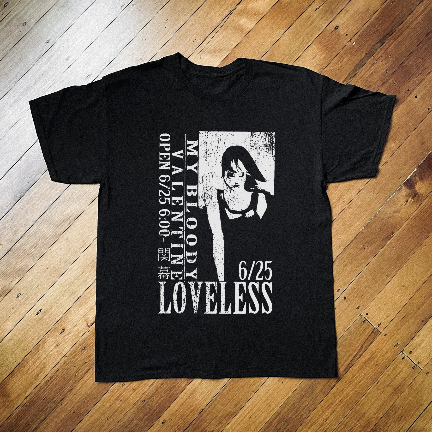 Final Fantasy VII Loveless My Bloody Valentine Black Tee – Parallel