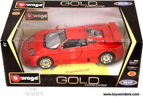 BBurago Gold - Bugatti EB 110 Hard Top (1:18, Red) 12023 - Toy